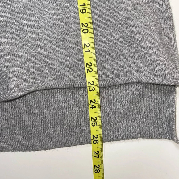 Bar III Light Gray Tie Bell Sleeve Tight Knit Sweater Large Women’s - Picture 9 of 11